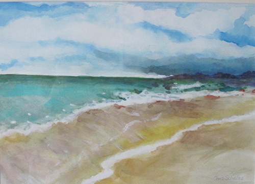 STORM COMINGWatercolor on paper22"W x 18"H FramedOriginal $100